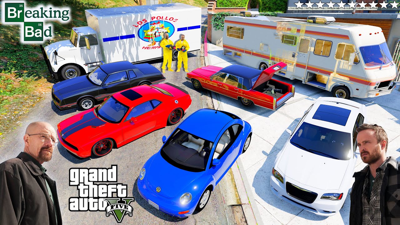 GTA 5 Stealing BREAKING BAD CARS With Franklin Real Life Cars gta-5-stealing-breaking-bad-cars-with-franklin-real-life-cars
