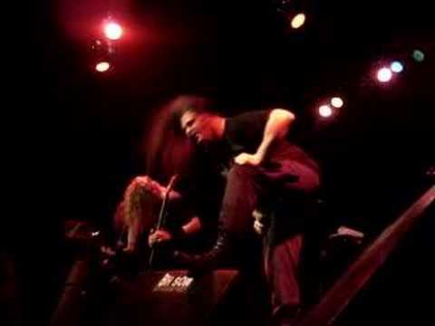 George "Corpsegrinder" Fisher headbanguing