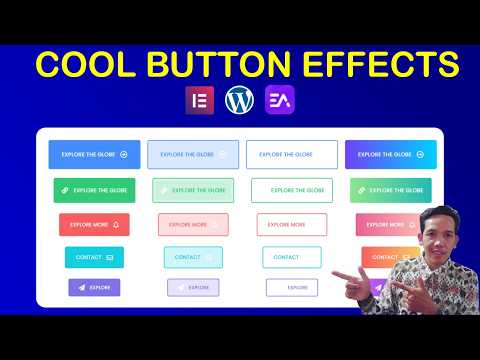 No Plugin ! How to Create COOL BUTTON EFFECT in Elementor