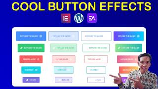 No Plugin ! How to Create COOL BUTTON EFFECT in Elementor