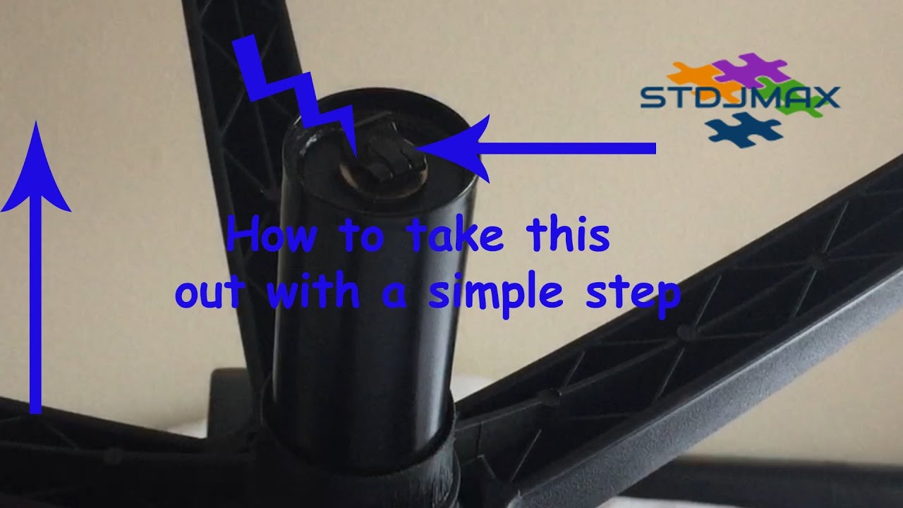 How To Remove The Base From An Office Chair Youtube