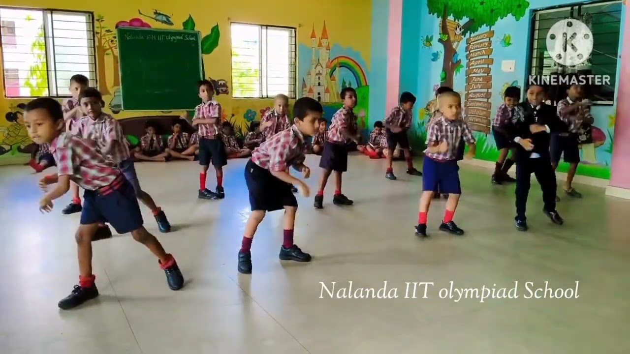Class2 D Boys dance practice//Nalanda IIT olympiad School narsipatnam