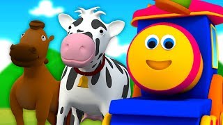 Bob, the train | بوب القطار زيارة مزرعة للأطفال | Bob train farm visit | Kids Learning Video