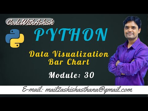 Lecture 30: Data Visualization | Bar Chart || by Ashish Asthana