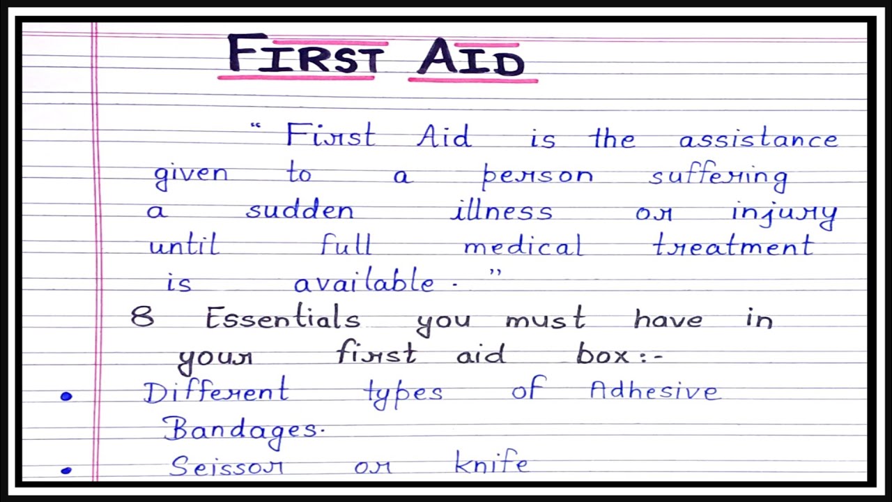 First Aid/First aid box/First aid kya hota hai/What is first aid