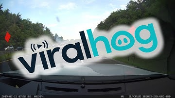 Distracted Driver Fails to Slow || ViralHog
