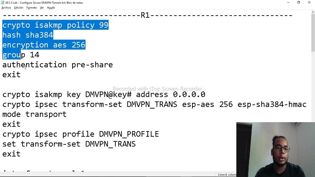 20.1.2 Lab - Configure Secure DMVPN Tunnels