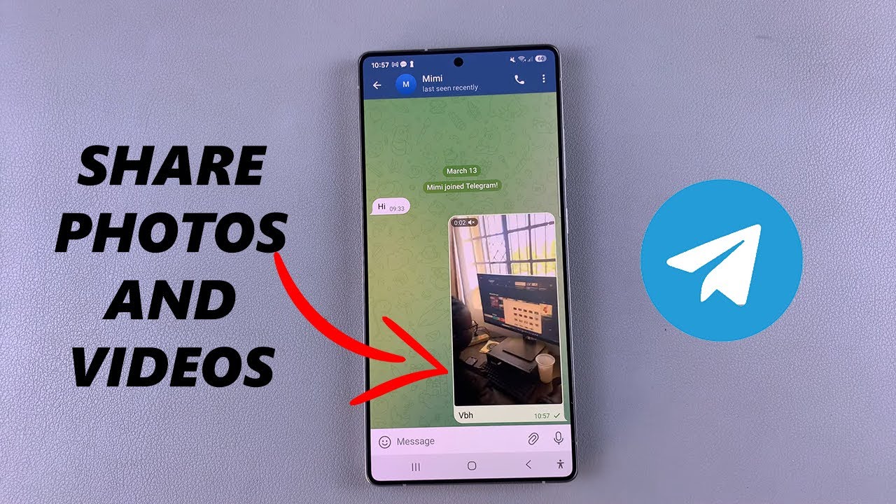 How To Send Photos & Videos In Telegram - YouTube