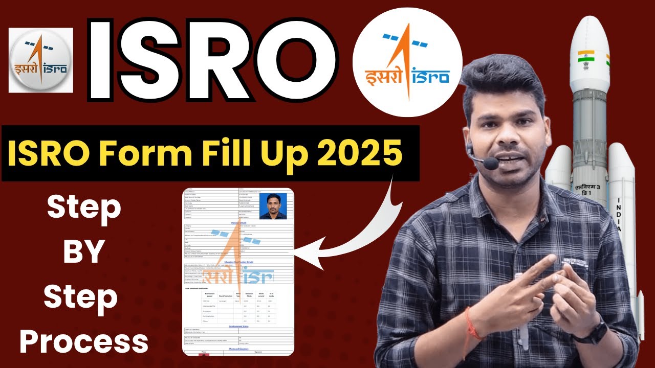 ISRO Form Fill Up 2025 | Step by Step Process in Hindi | Avoid These ...