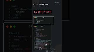 Comment For source code..🔥 CSS is Awesome ¦ Checkout more stuff like this #shorts #css #html