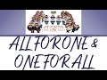 H.P. All Stars (H.P.オールスターズ) ALL FOR ONE &amp; ONE FOR ALL // Colour Coded Lyrics