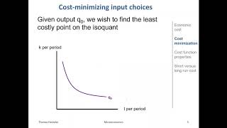 2 . Cost minimization - part 1 (Production & Supply week 2)