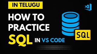 𝗛𝗢𝗪 𝗧𝗢 𝗣𝗥𝗔𝗖𝗧𝗜𝗖𝗘 𝗦𝗤𝗟 𝗜𝗡 𝗩𝗜𝗦𝗨𝗔𝗟 𝗦𝗧𝗨𝗗𝗜𝗢 𝗖𝗢𝗗𝗘 ? || LEARN DATA BASE #sql #sqlite3 #vscode