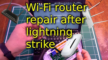 Wi-Fi router repair after lightning strike
