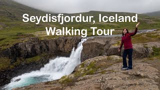 Seydisfjordur Iceland Walking Tour  Blue Church, Waterfalls, Fjords & Wildflowers #icelandtravel