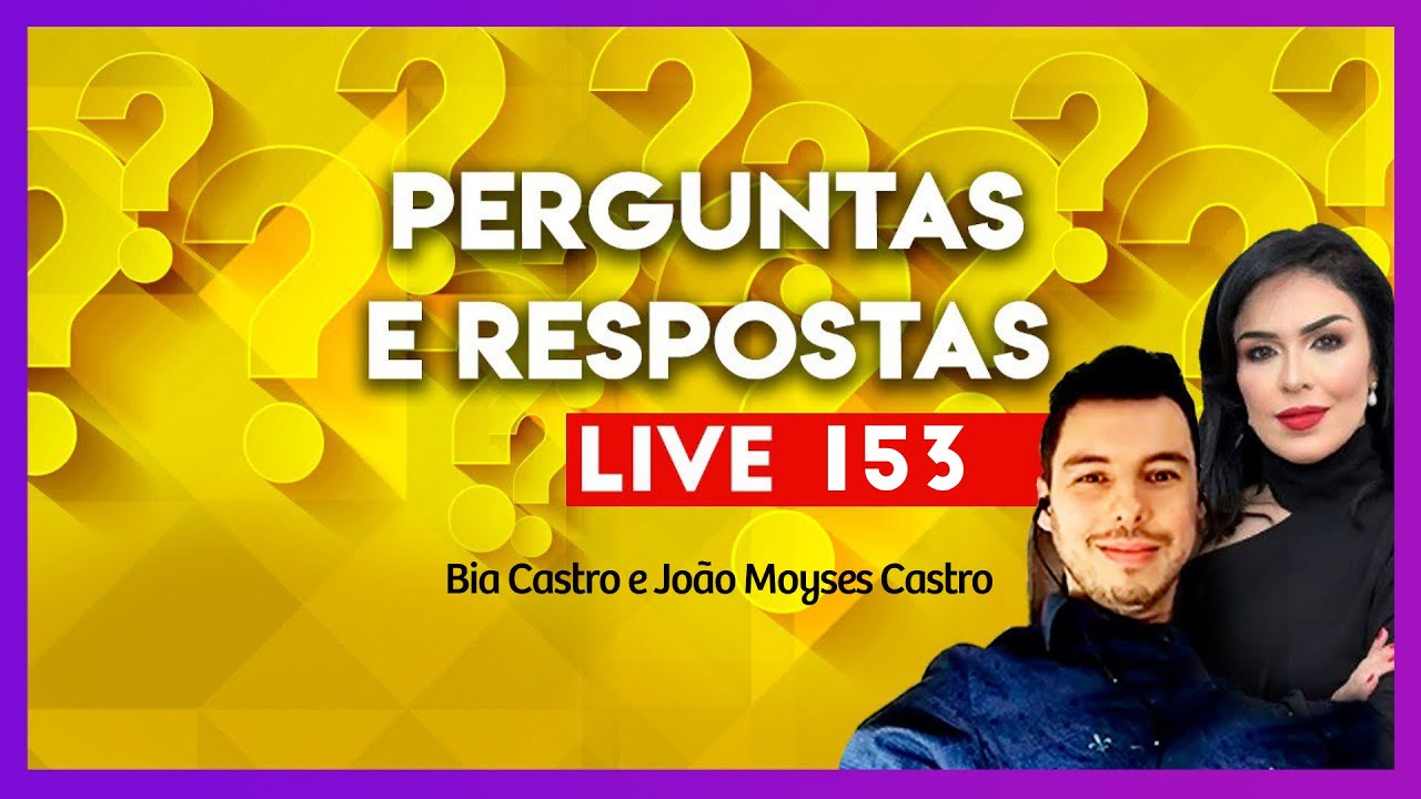 SJP AO VIVO - PERGUNTAS E RESPOSTAS | LIVE 153 COM BIA CASTRO E JOÃO ...