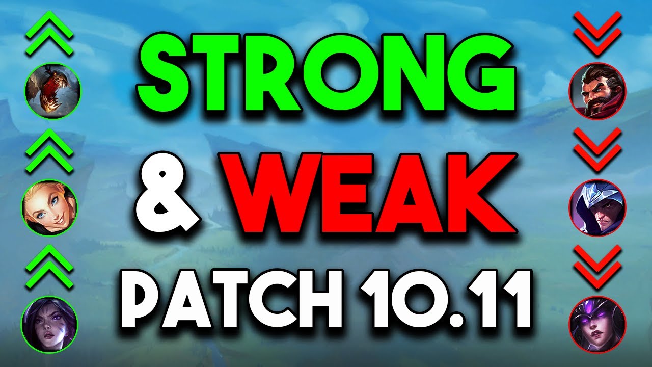 New Strong and Weak Champs For Patch 10.11 | All 10.11 Changes w/ Tier List Predictions