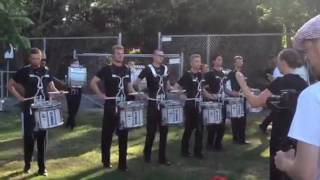 The Battalion 2016 Drumline in the lot - Closer