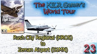 Flight Simulator 2004: Rush City Regional (KROS) to Zeman Airport (51MN) || World Tour screenshot 4