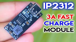 Type-C 5V 3A ( 3.7V, 3.8V ) 18650 Lithium Li-ion Battery Fast Charging Charger Module Board IP2312