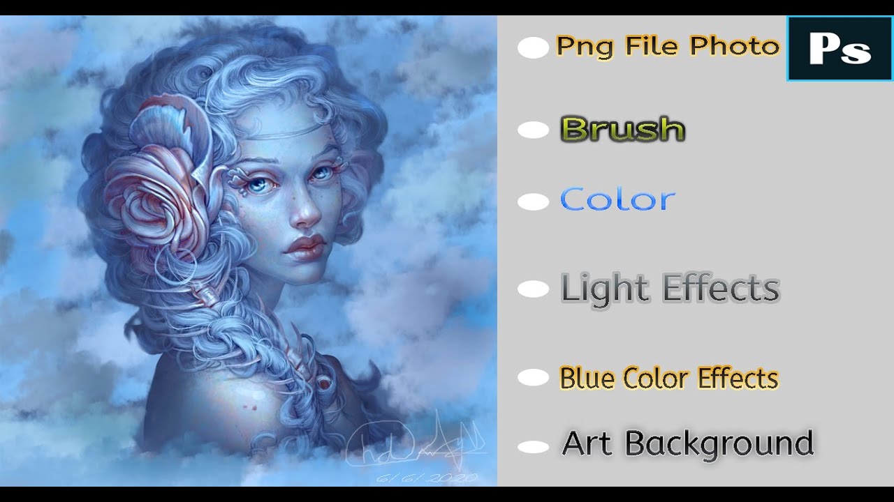 How To Make Digital Art Painting Colors Effects Background In