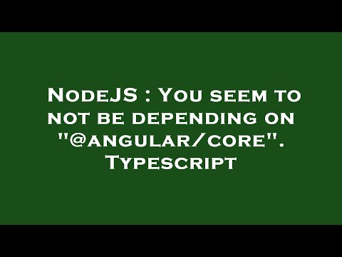 NodeJS : You