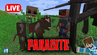 HARI PERTAMA DI DUNIA PENUH VIRUS PARASITE - Minecraft Parasite #1