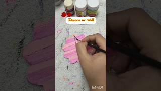 DIY Painted Wooden Coaster 🍒 Satisfying Art #shorts #handmadecraft #viral #trending #craftblogger