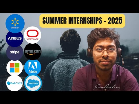 Summer Internship - 2025 [ Apply Now ] | Software Engineer - YouTube