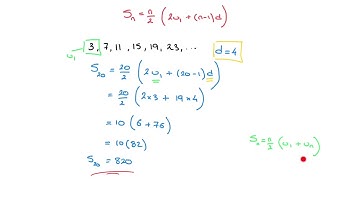 Sum of the first n terms of an Arithmetic Sequence - Formula 2