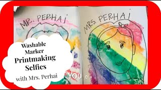 Washable Marker Printmaking