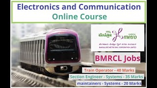 BMRCL Recruitment 2023 - Electronics and Communication online Tutorial screenshot 5