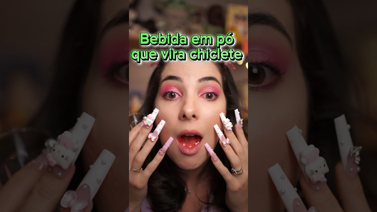 Bebida em pó que vira chiclete de tutti frutti 