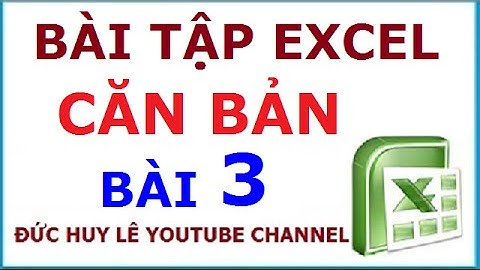 Bài tập Excel cơ bản 3: Bảng tính tiền nước