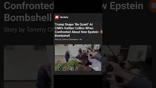 Information Trump Snaps ‘Be Quiet!’ at CNN Reporter Over Epstein Question #CNN #news #epstein Update
