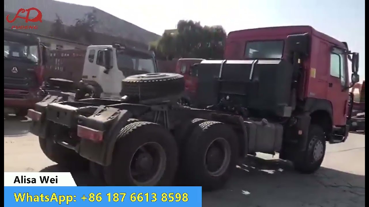Howo Tractor Truck 371hp Old Face Truck Horse Sinotruk Howo Trucks With 600L+1000L Fuel Tank