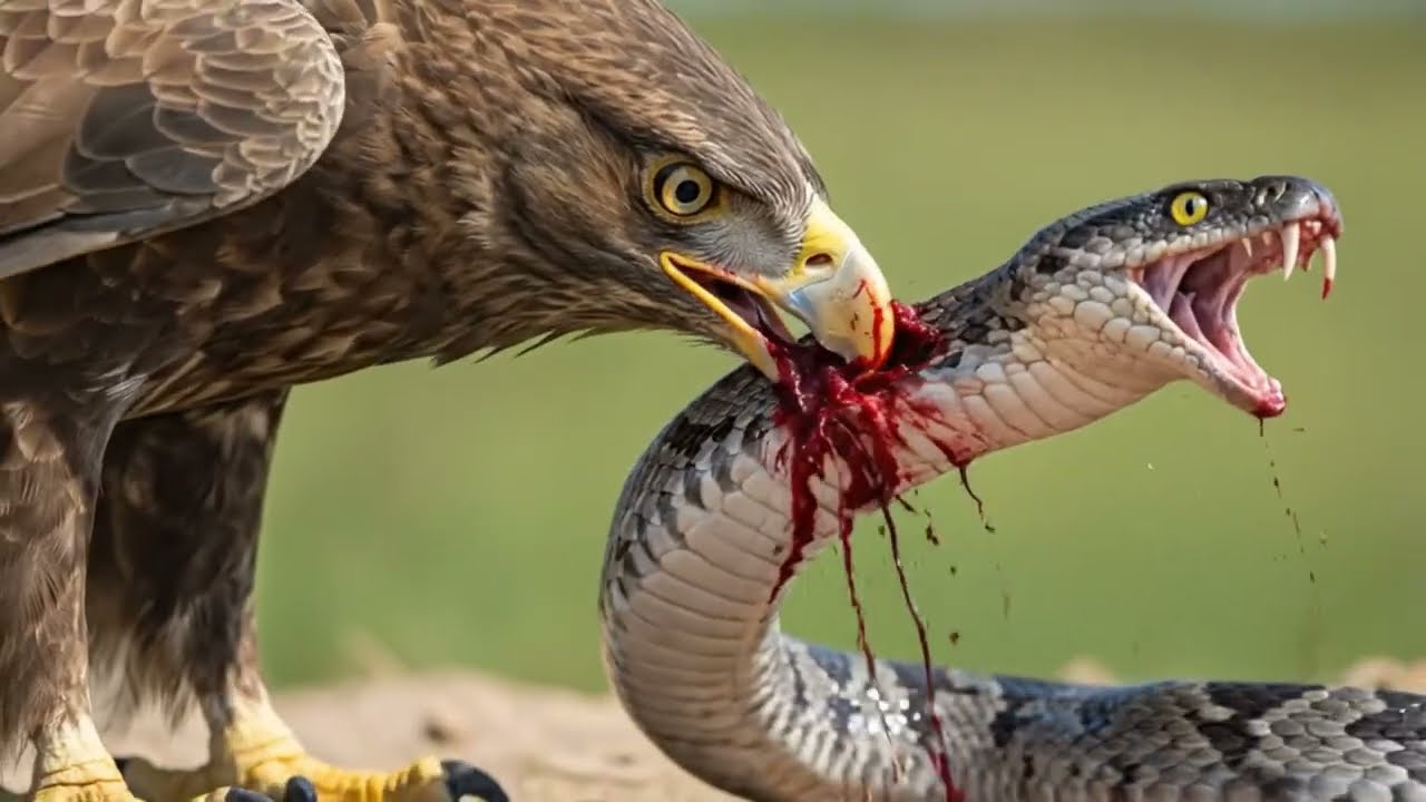 Eagle versus king cobra: who is the strongest? 