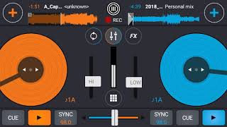 crossDJ & mobizen SCREENrecorder dj mixing on android mobile screenshot 5