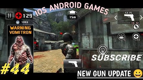 office dead trigger 2 part 44 new weapon M16 kick-ass update gameplay and All boss unkilled- #viral