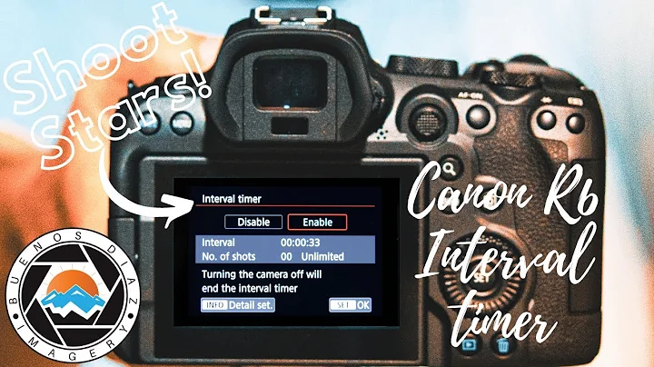How To Set Up The CANON EOS R6 Interval Timer For Star Trails