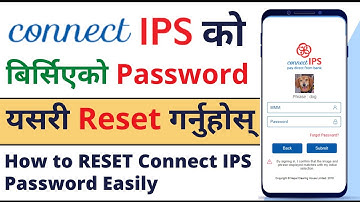 How TO Recover Connect IPS Account Password | Reset Connect IPS User Name and Password | Connect IPS