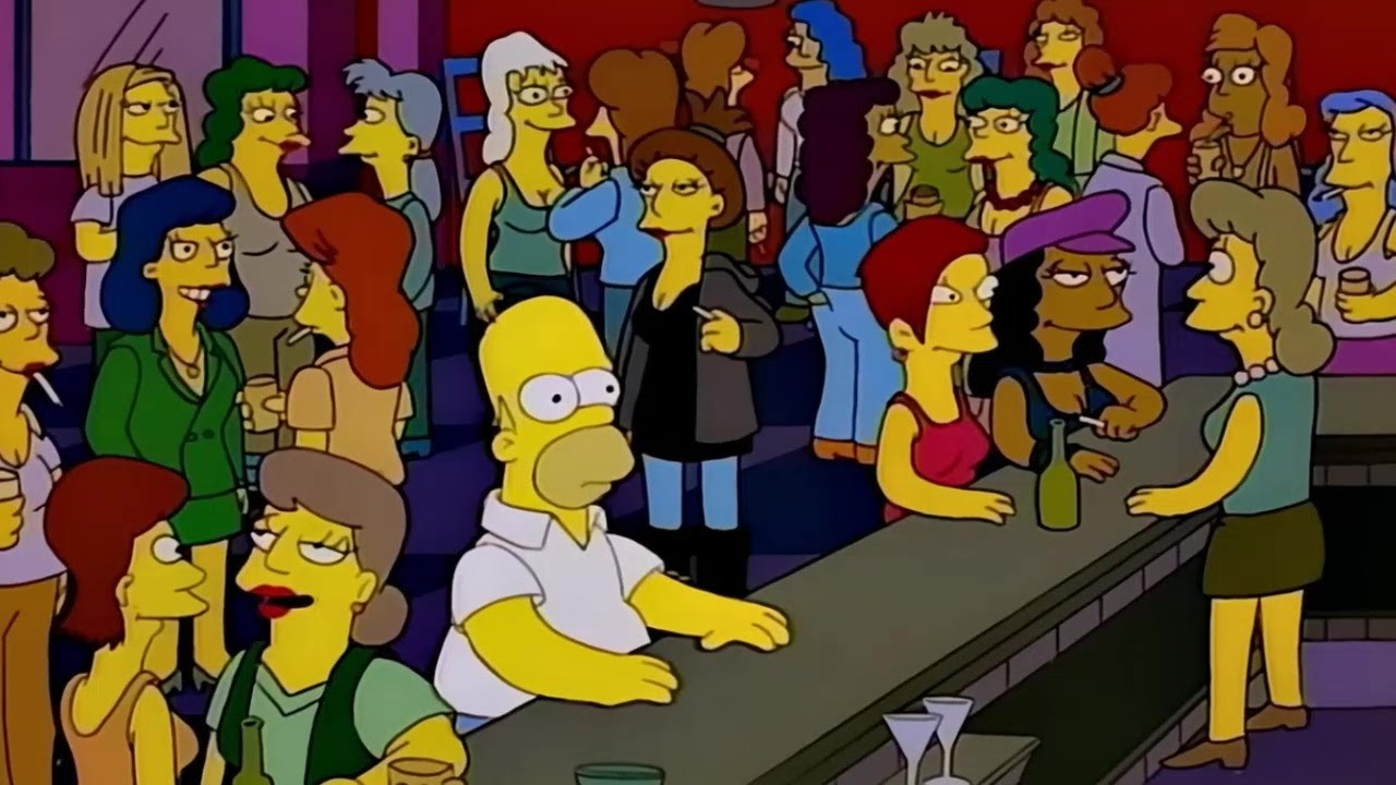 Homer procurando outro bar para beber Os Simpsons Português BR YouTube