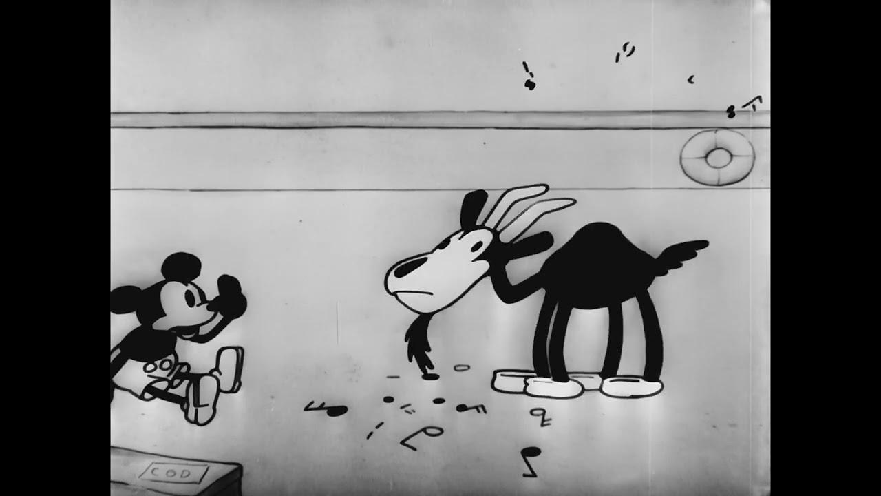 Steamboat Willie [1928] [4K] The first appearance of Mickey Mouse!