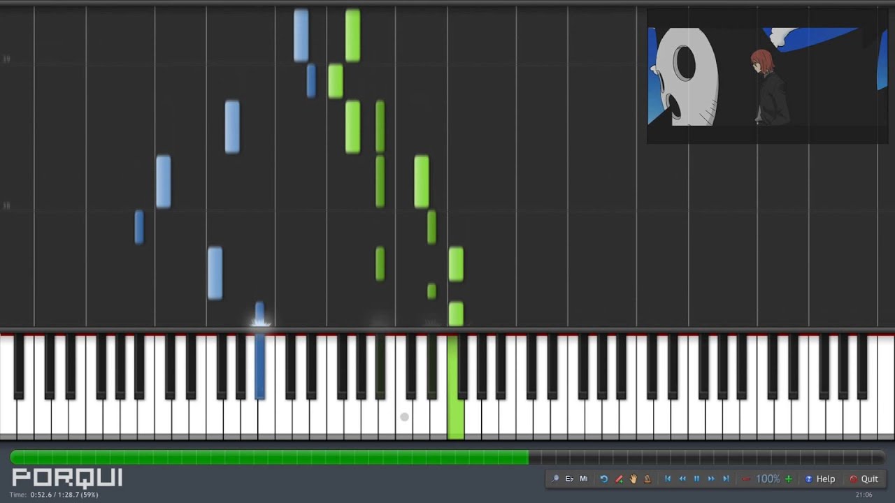 Soul Eater Opening 1 - Resonance (Synthesia)