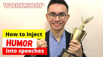 [Workshop] How to inject humor into speeches | Marianna Pascal Humorous speech analysis