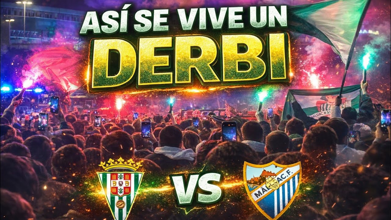 ASÍ SE VIVE UN DERBI | Córdoba CF vs Málaga CF | Ambientazo, bengalas y locura en la previa