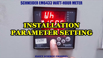 Schneider EM6433 Energy meter connection and setting- Tamil | EM6433 Coverz Wh meter CT/PT setting