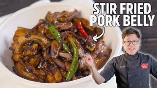 Perfect Stir Fried Pork Belly In Black Bean Sauce!