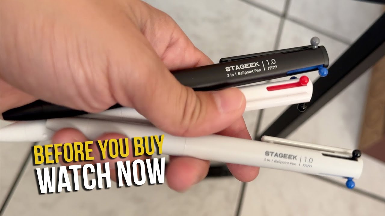 Best Multicolor Pen for Work & School | 3-Color Retractable Ballpoint ...