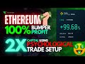 ETHEREUM 100% Profit Trade Analysis : Using Psychological Trading Setup !!